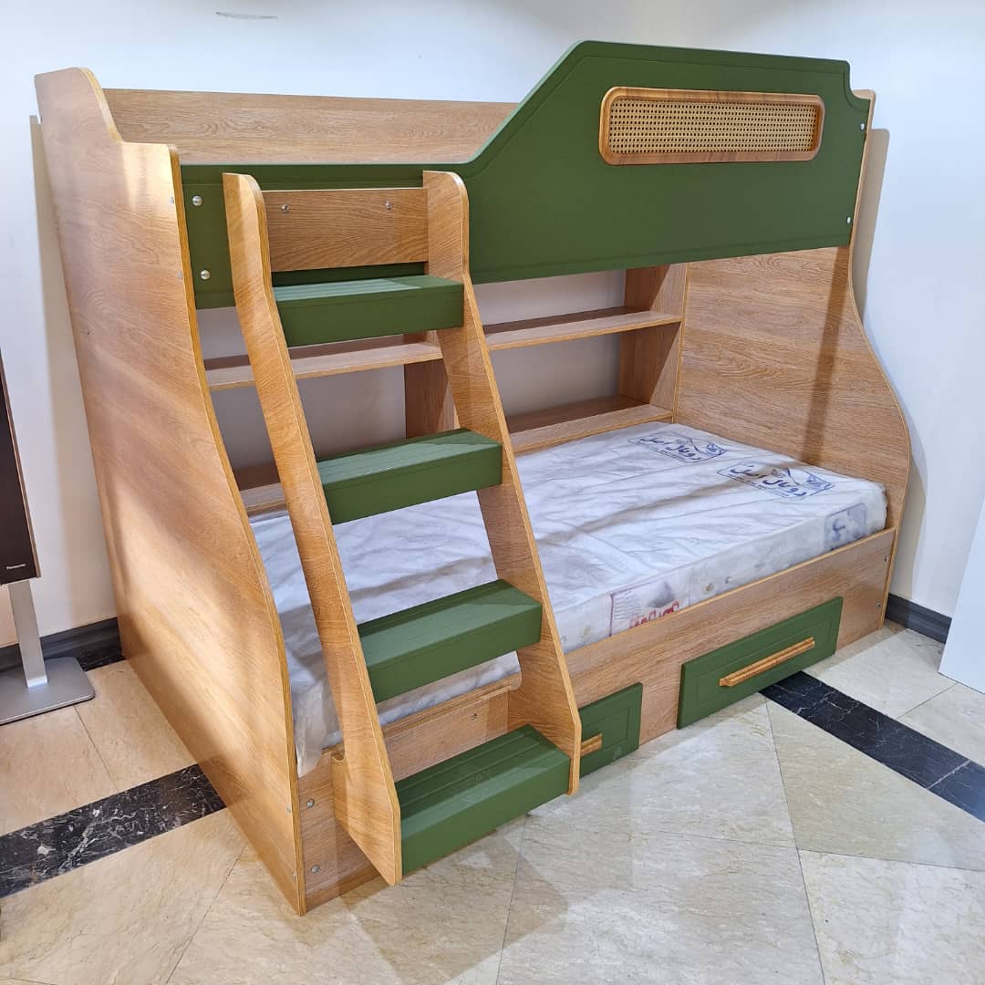 تخت دو طبقه باکسدار برکه